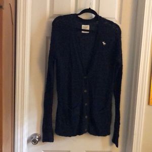 Abercrombie & Fitch Navy Blue Sweater
